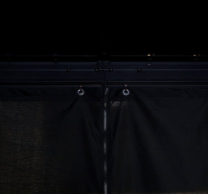 Padiglione NOVARA 3x3 metri, alluminio nero, tetto in lamiera zincata