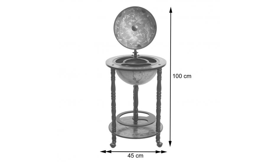 Portabottiglie da bar Globe bar minibar home bar, globo Ø 33cm arrotolabile