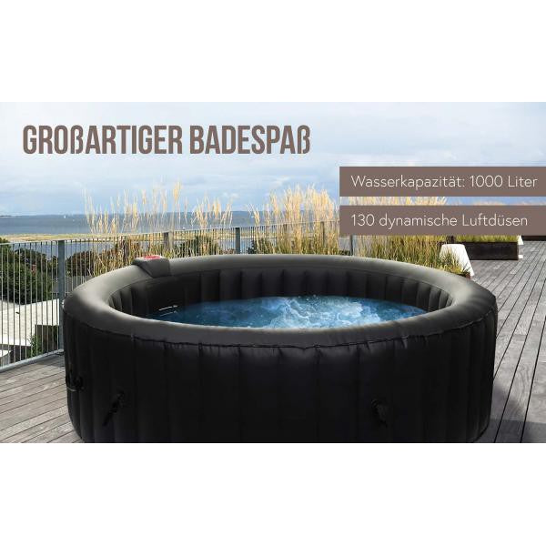 Whirlpool HWC-E32, 6 Personen In-/Outdoor heizbar aufblasbar Ø 208cm FI-Schalter + Zubehör