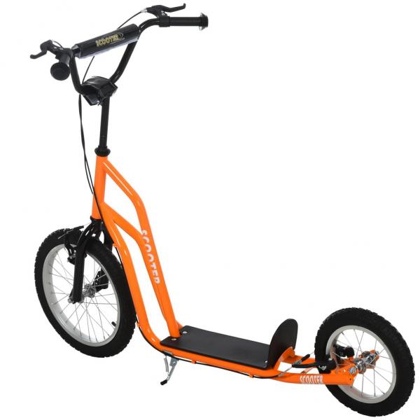 Tretroller Scooter Cityroller Kinder Mädchenroller verstellbar Aluminium Oange