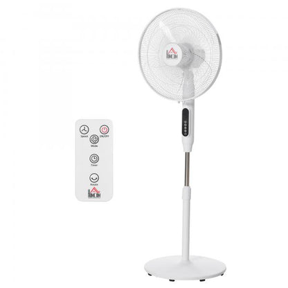 138 cm Standventilator 5h Timer Lüfter 3 Geschwindigkeiten verstellbar Stahl