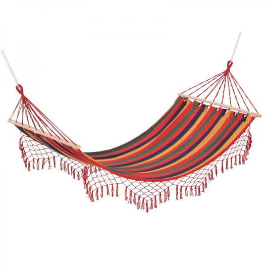 Hängematte Stabhängematte wetterfest UV-beständig 2 x 1 m bis 200 kg Bunt - Palo24