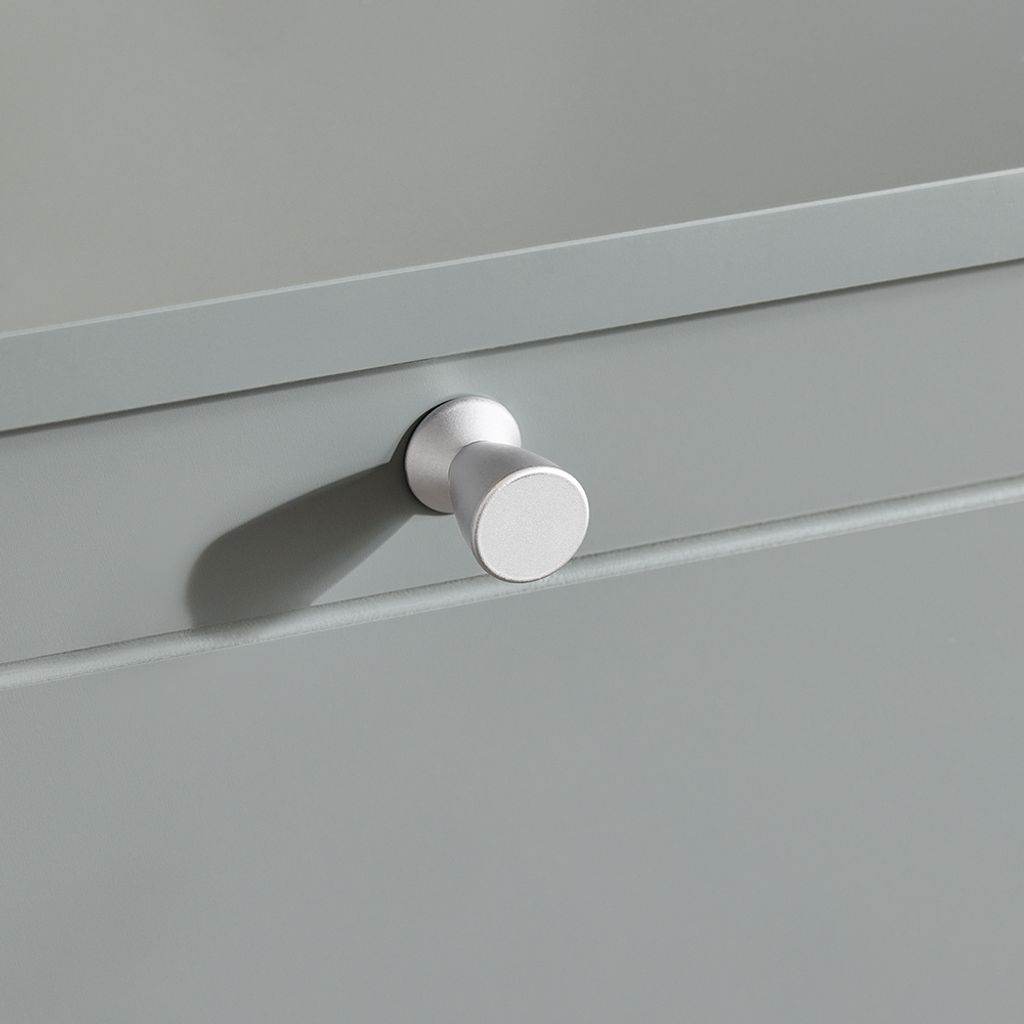 Schuhkipper | Schuhschrank mit 2 Klappen | Schuhkommode Hellgrau - Palo24