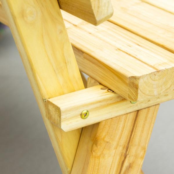 Gartenbank für 2 Personen Tannenholz - Palo24