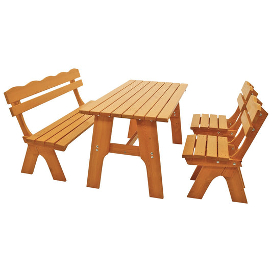 Groupe de sièges 4 pièces FREITAL 150cm, pin imprégné