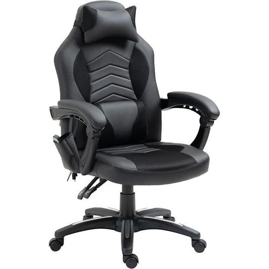 Bürostuhl Ergonomisch Massagesessel Gaming Stuhl Schwarz