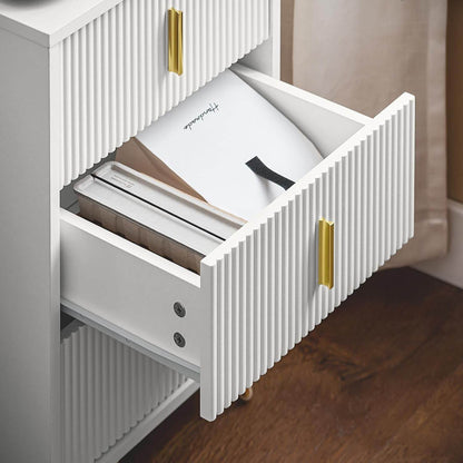 Nachttisch mit 3 Schubladen | Sofatisch | Beistelltisch | Weiss - Palo24