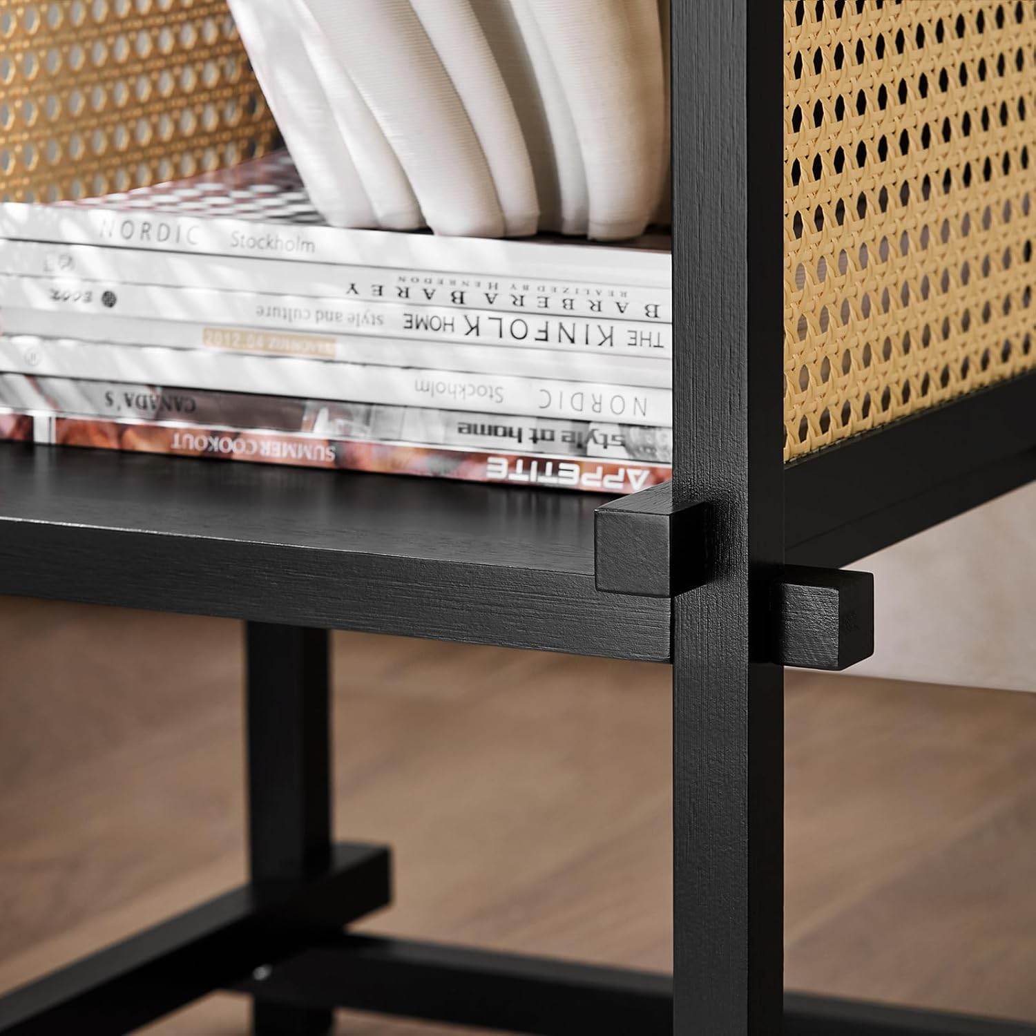 Beistelltisch mit Zapfenverbindungen | Couchtisch | Nachtschrank | Schwarz - Palo24