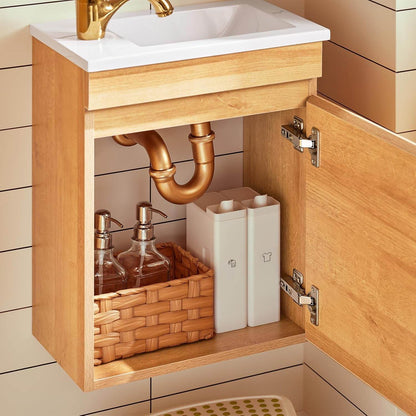 Waschbeckenunterschrank | Wandspiegel | Badmöbel Set Natur - Palo24