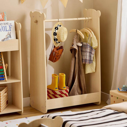 Kinderkleiderständer | Kleiderschrank Kinder | Kinderzimmer | Natur - Palo24