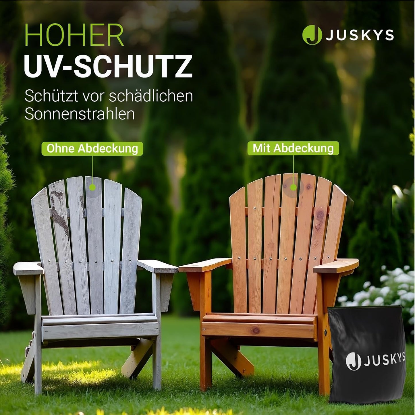 Juskys Gartenmöbel Abdeckplane CoverSafe Pro