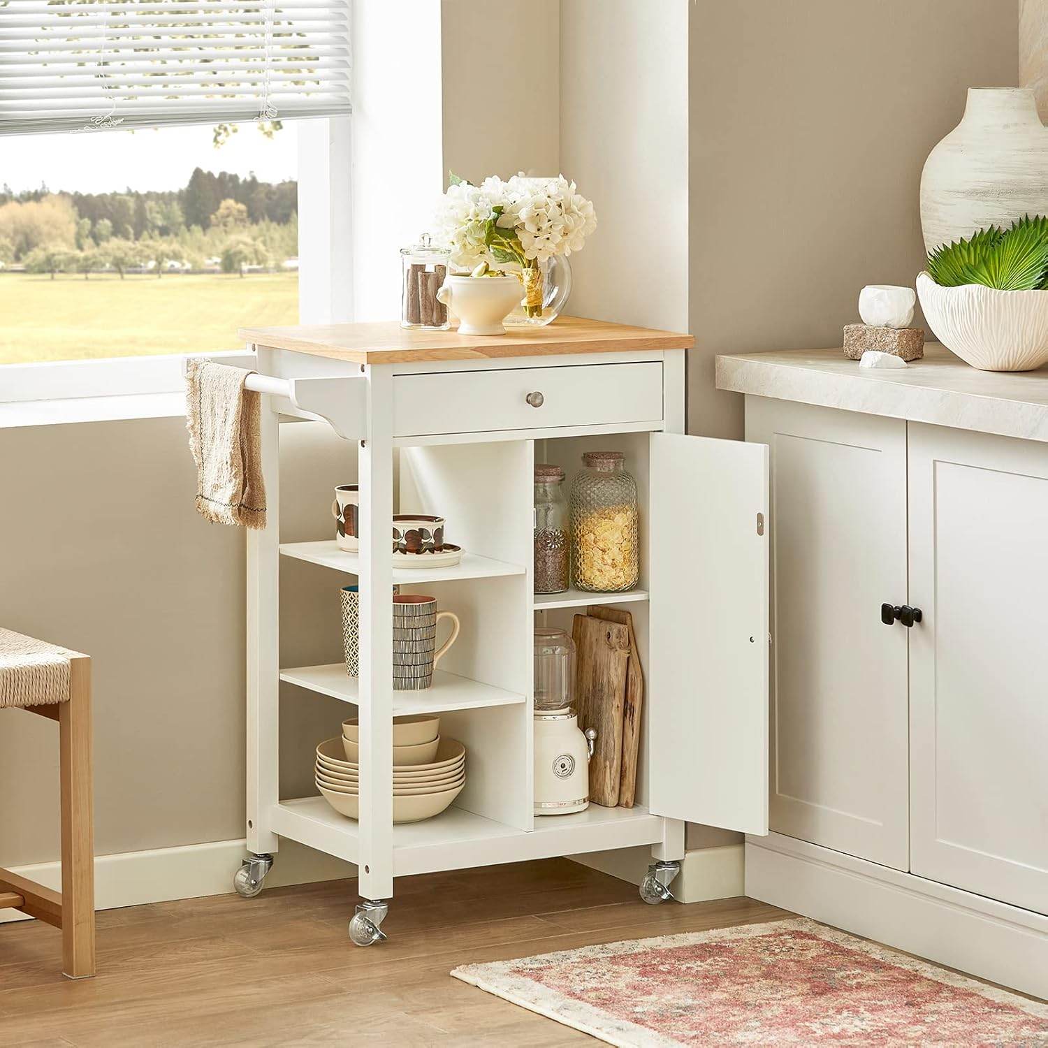 Servierwagen | Rollwagen | Küchenwagen Weiss - Palo24