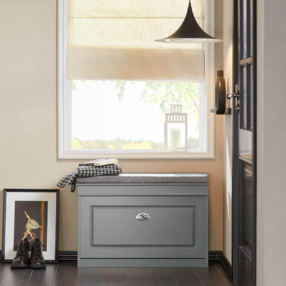 Schuhkipper | Schuhbank | Sitzbank | Schuhkommode | Schuhschrank Hellgrau | FSR82-L-HG - Palo24