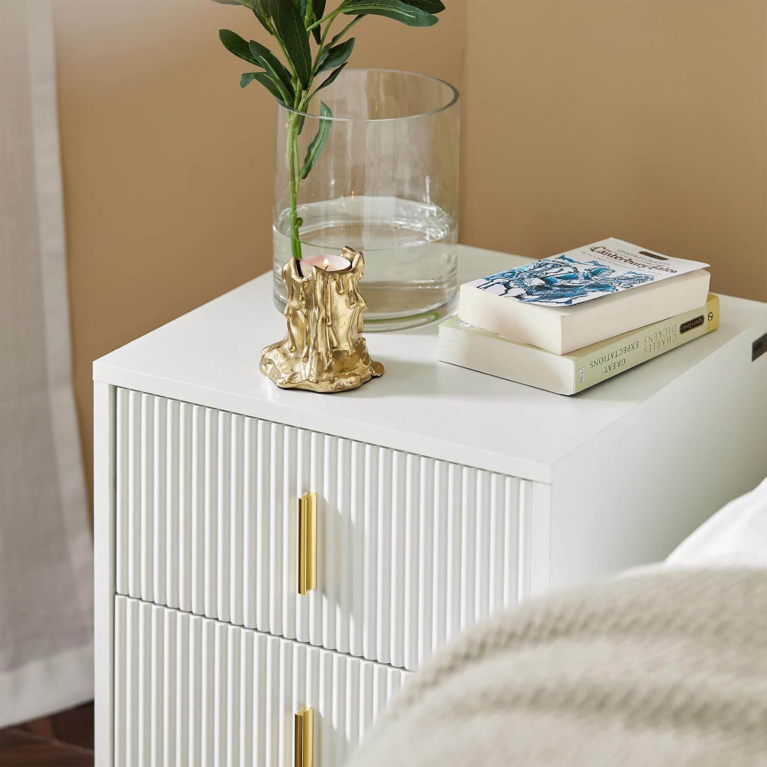 Nachttisch | Couchtisch | Sofatisch | Beistelltisch Weiss FBT115-W - Palo24