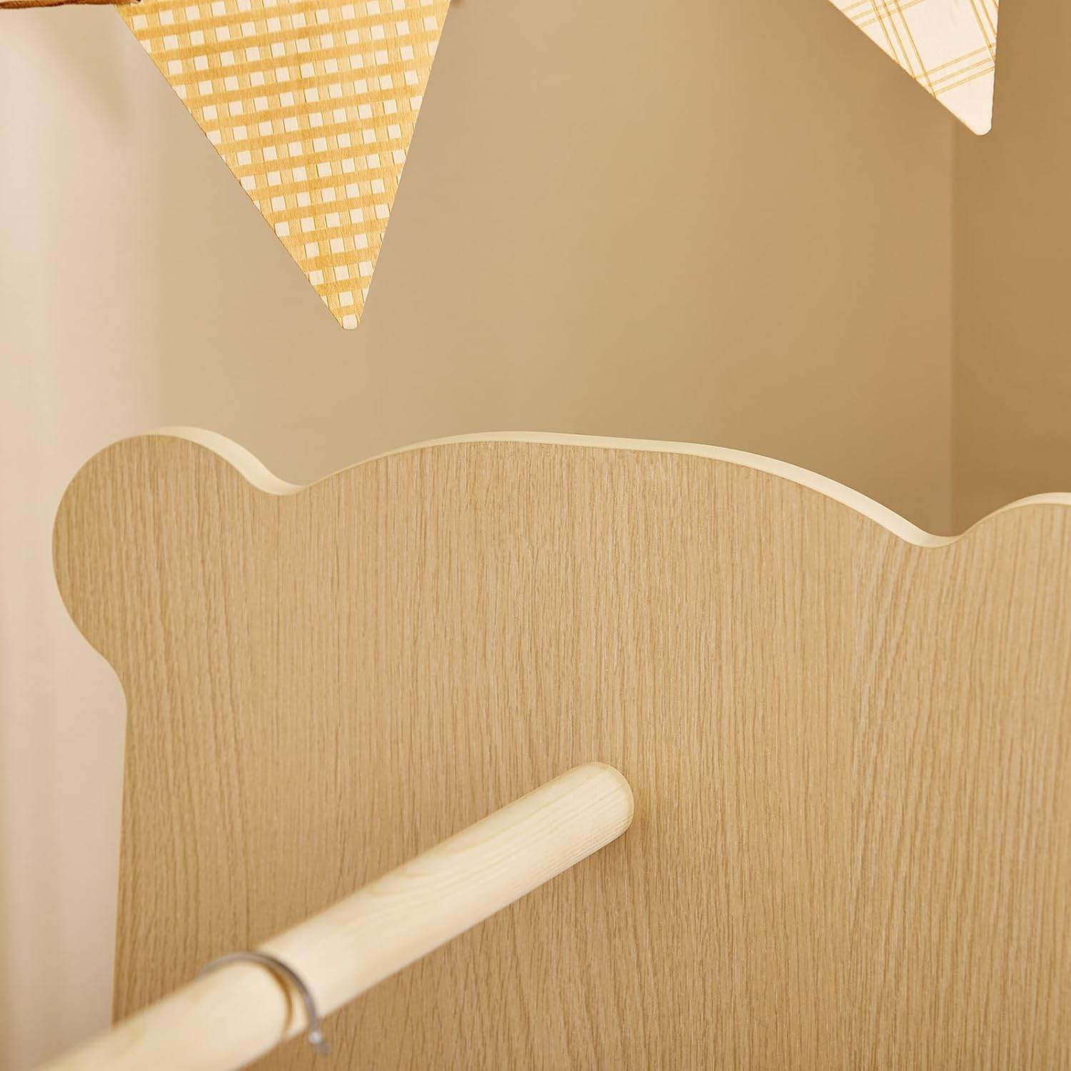 Kinderkleiderständer | Kleiderschrank Kinder | Kinderzimmer | Natur - Palo24