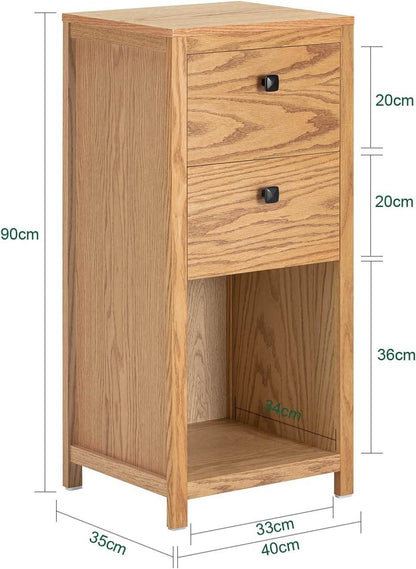 Badschrank Badkommode Flurschrank Natur BZR99-N - Palo24