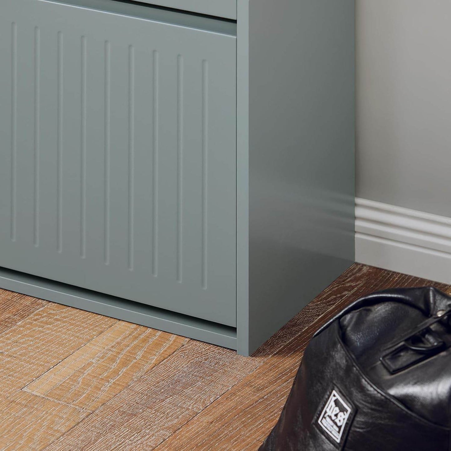 Schuhkipper Mit 3 Klappen | Schuhschrank | Schuhregal | Hellgrau - Palo24