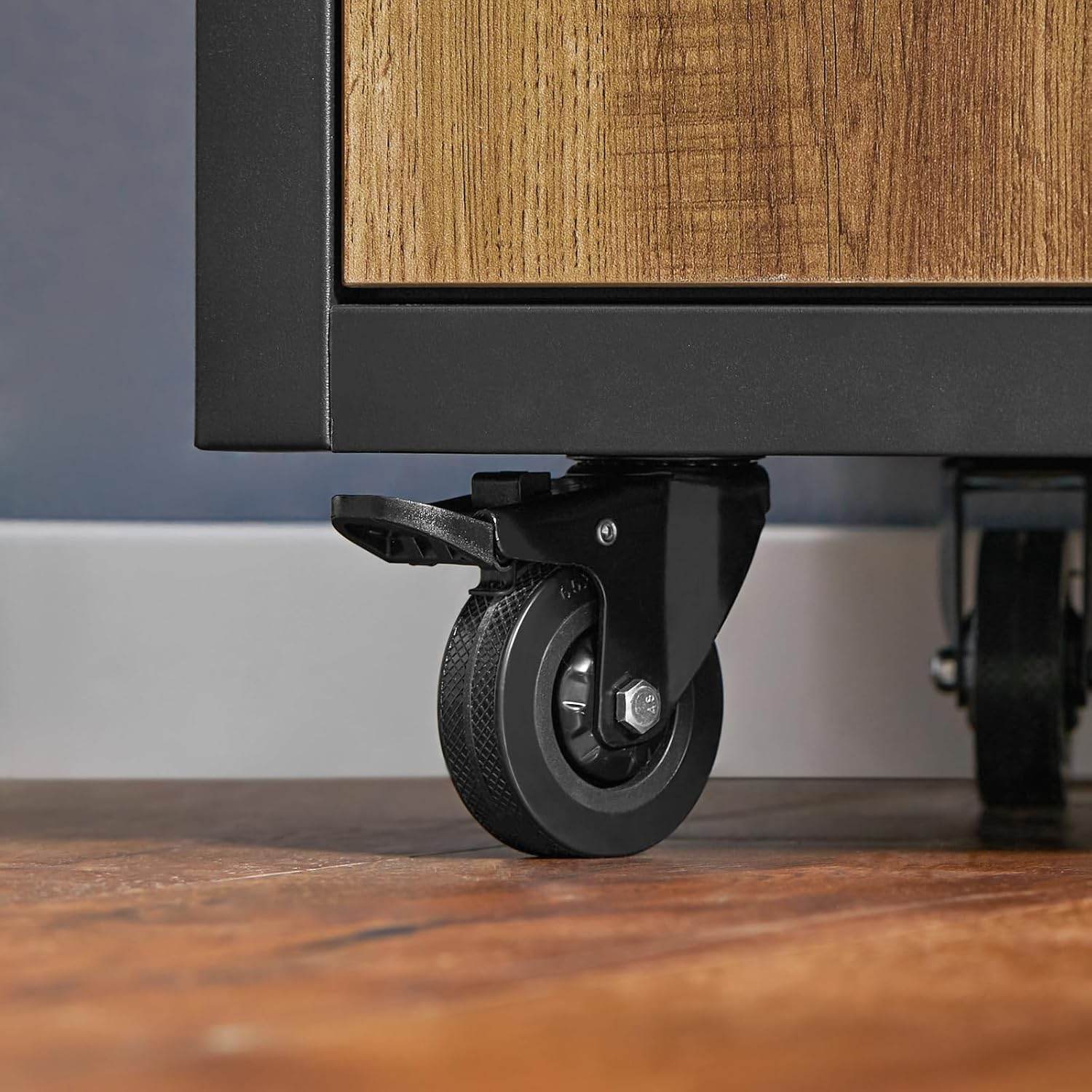 Küchenwagen Mit Flaschenablage | Servierwagen | Kücheninsel | Vintagebraun - Palo24