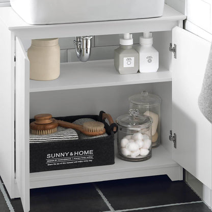 Waschbeckenunterschrank | Badezimmerschrank | Waschtisch | Weiss BZR108-W - Palo24