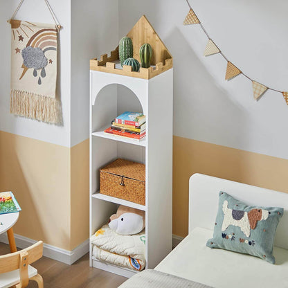 Kinderbücherregal | Aufbewahrungsregal Kinderzimmer | Weiss KMB42-W - Palo24