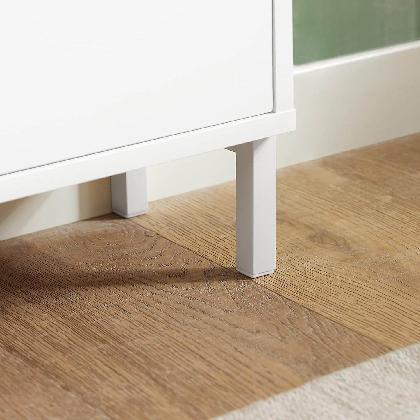 Schuhkipper | Schuhschrank mit 4 Klappen | Schuhkommode Weiss FSR100-W - Palo24