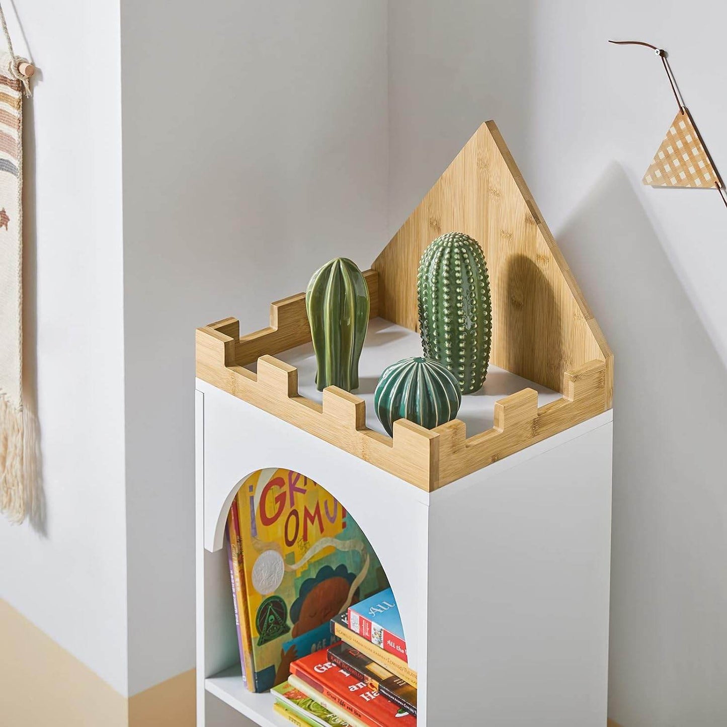 Kinderbücherregal | Aufbewahrungsregal Kinderzimmer | Weiss KMB42-W - Palo24