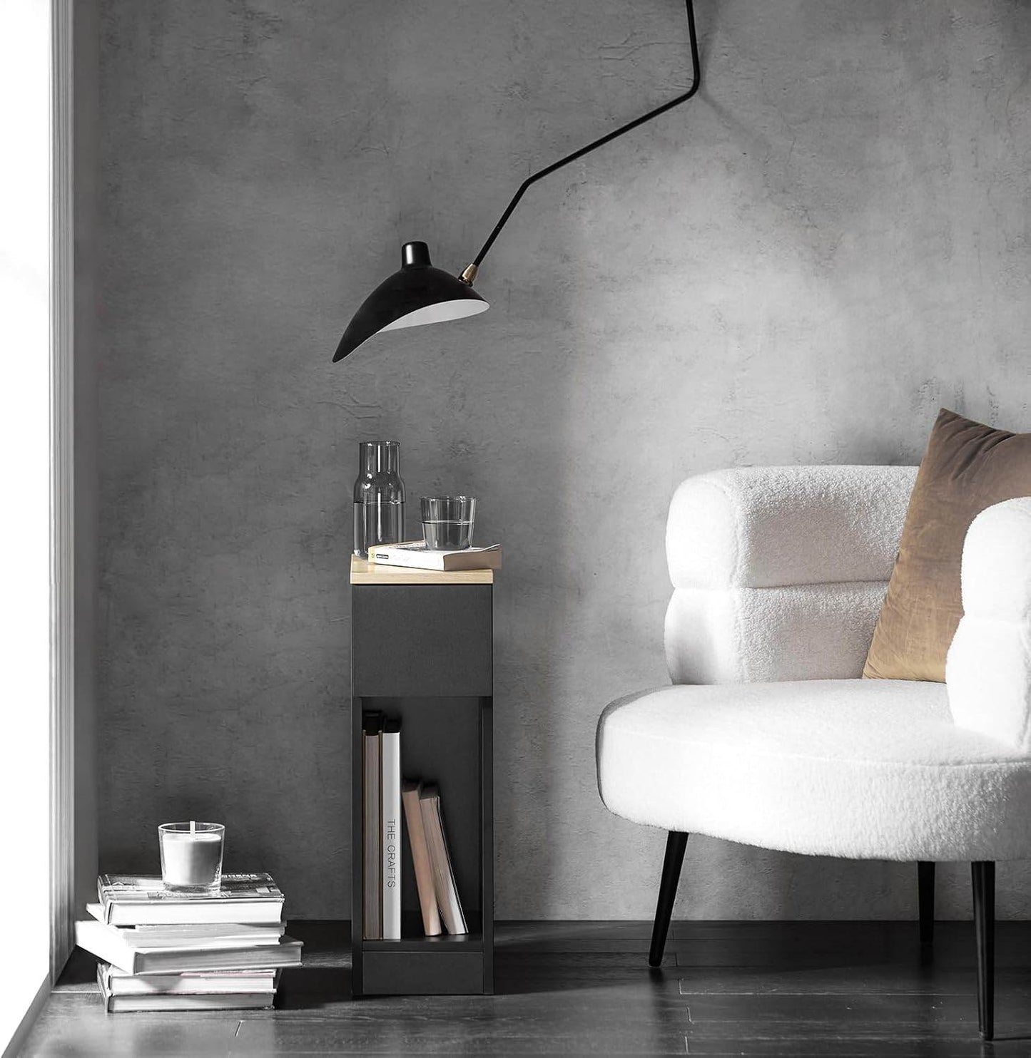 Nachttisch mit Schublade | Couchtisch | Sofatisch | Beistelltisch | FBT111-SCH - Palo24