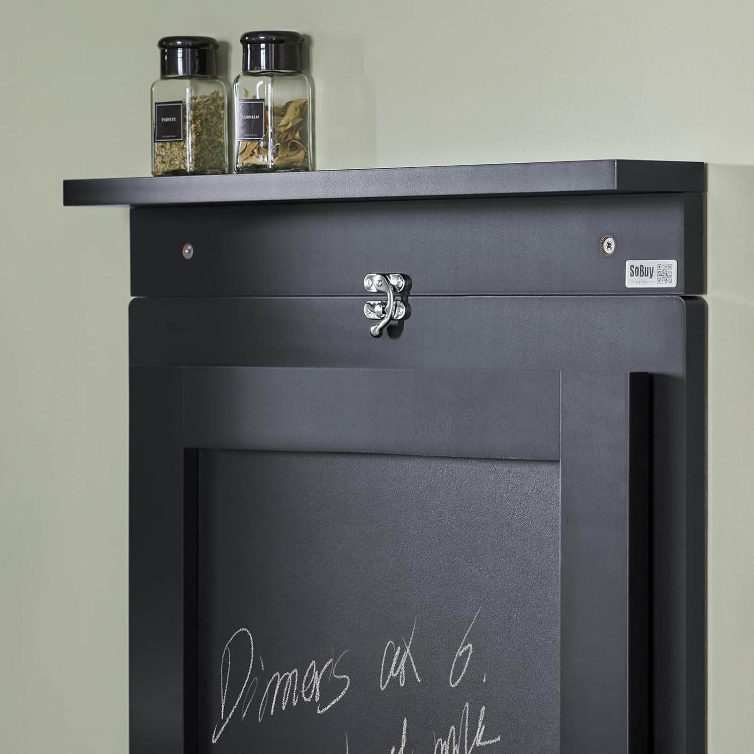 Wandtisch mit Tafel | Klapptisch | Esstisch | Memoboard | Hellgrau | FWT20-SCH - Palo24