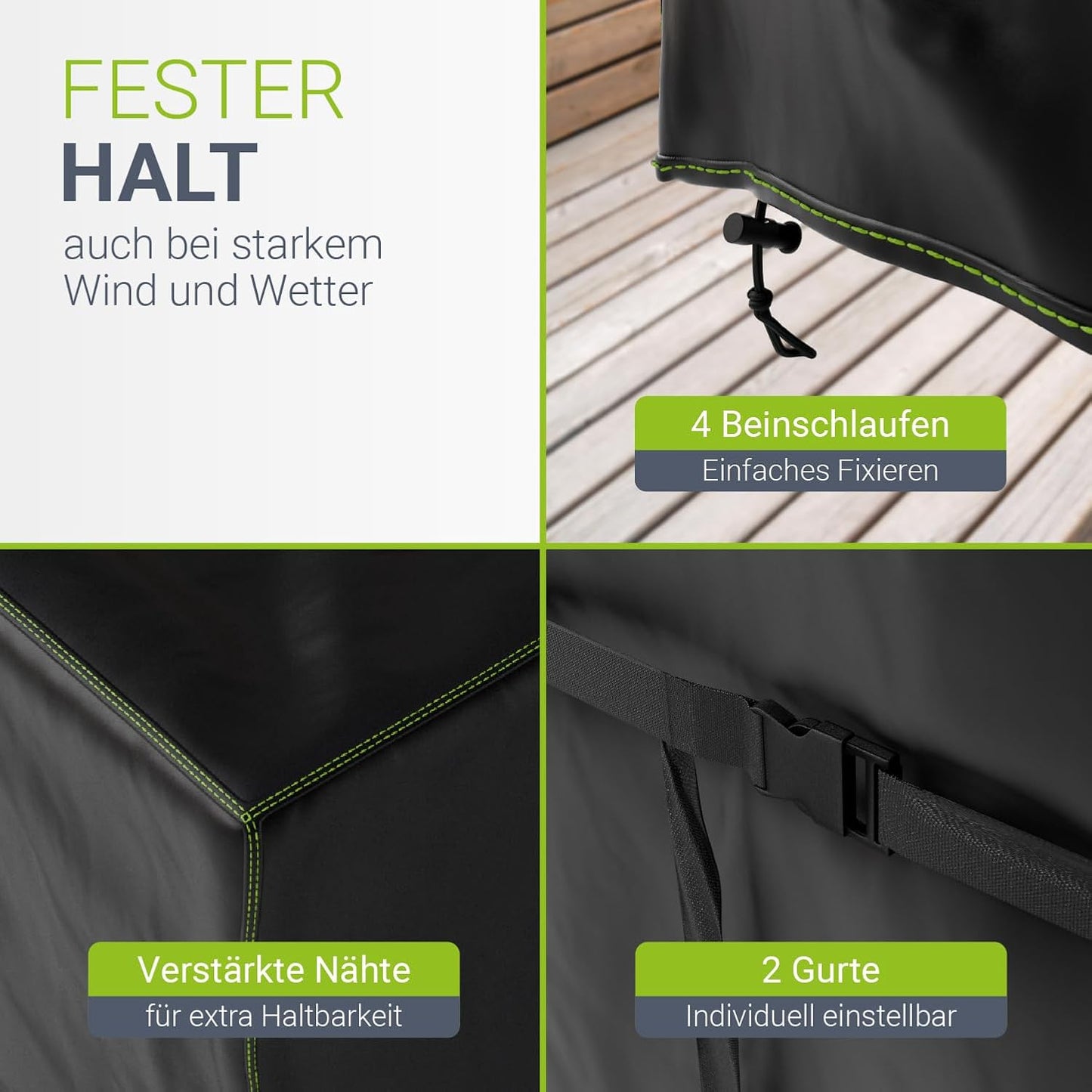 Juskys Gartenmöbel Abdeckplane CoverSafe Pro