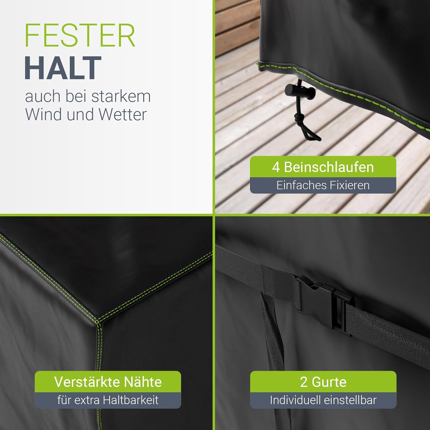 Juskys Gartenmöbel Abdeckplane CoverSafe Pro