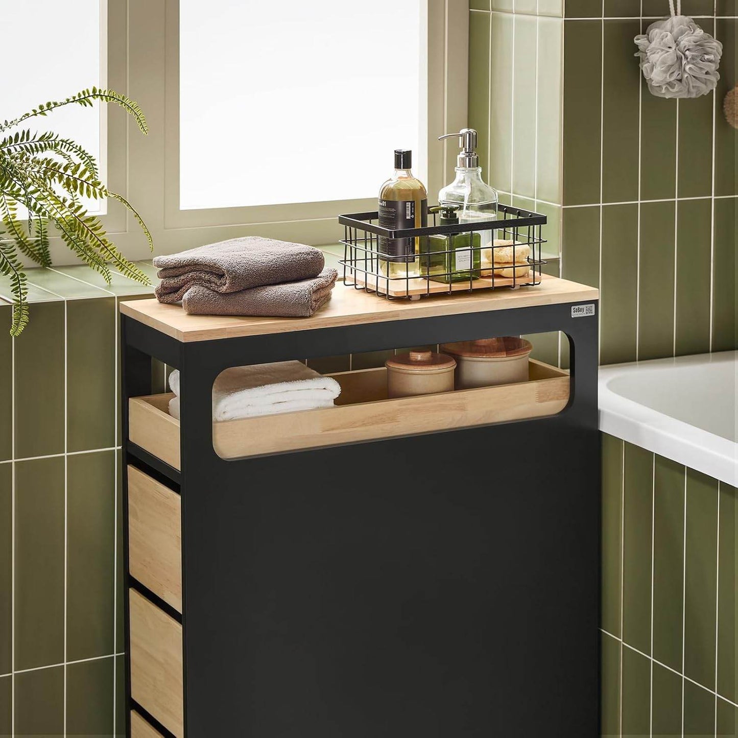 Nischenregal mit 3 Schubladen | Küchenregal schmales | Nischenwagen | BZR54-SCH - Palo24