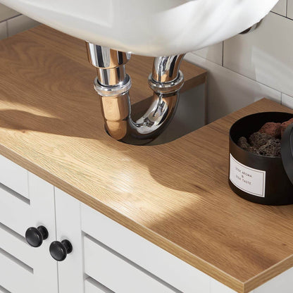 Waschbeckenunterschrank | Badezimmerunterschrank Weiss BZR40-W - Palo24