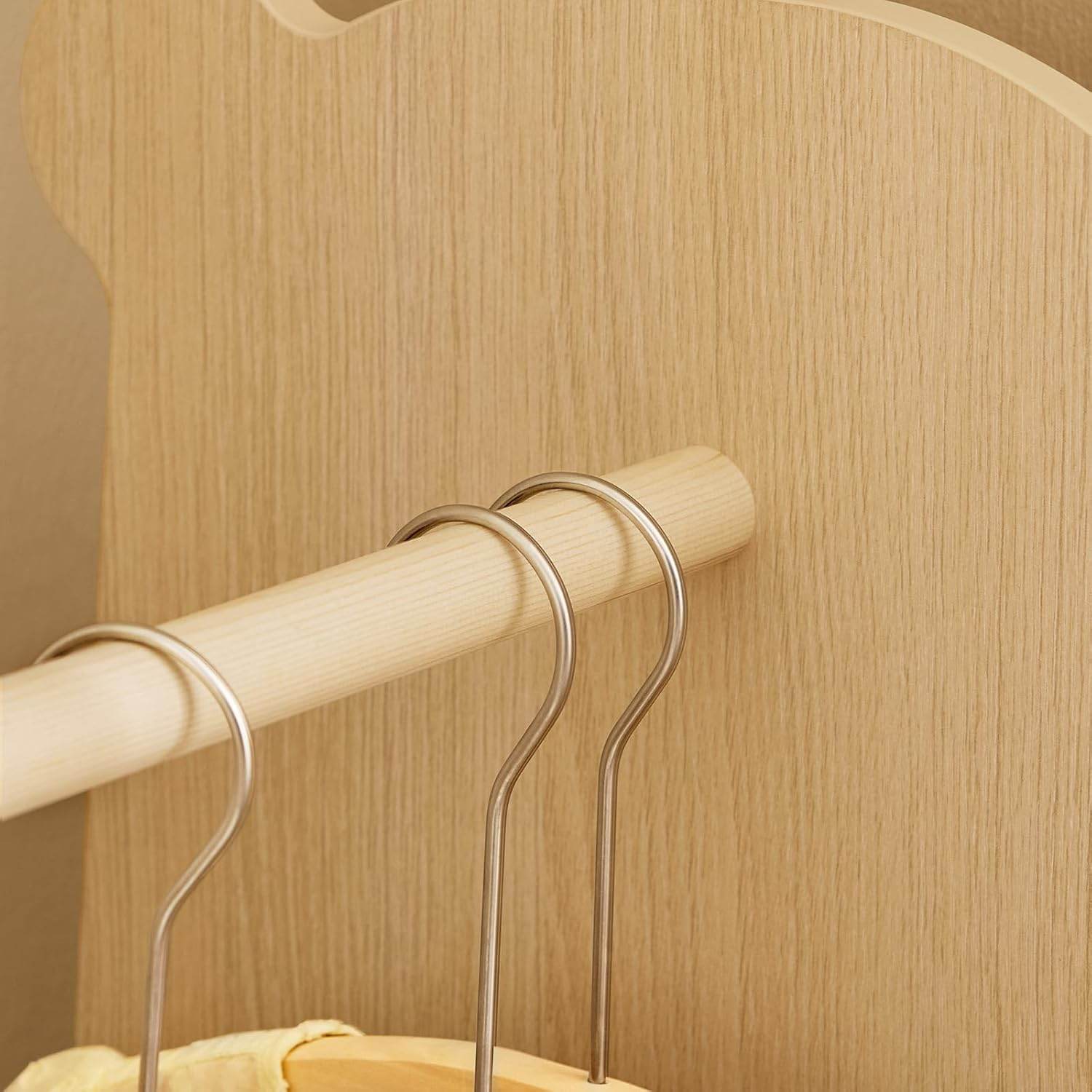 Kinderkleiderständer | Kleiderschrank Kinder | Kinderzimmer | Natur - Palo24