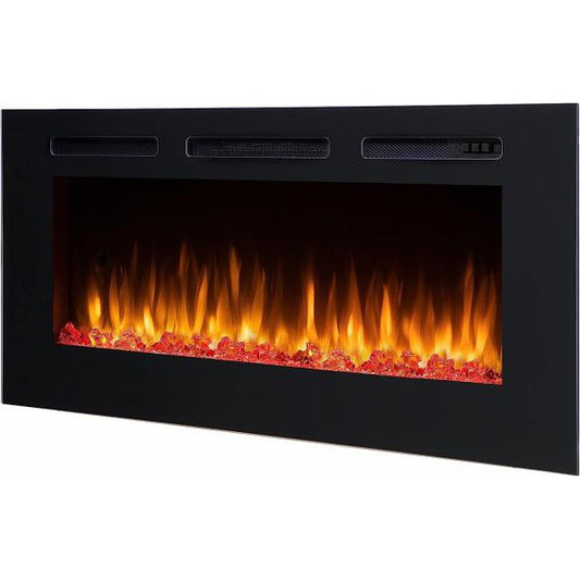 BALDERIA Fiamma 48" Elektrischer Einbaukamin LED 3D-Flammeneffekt 2000W