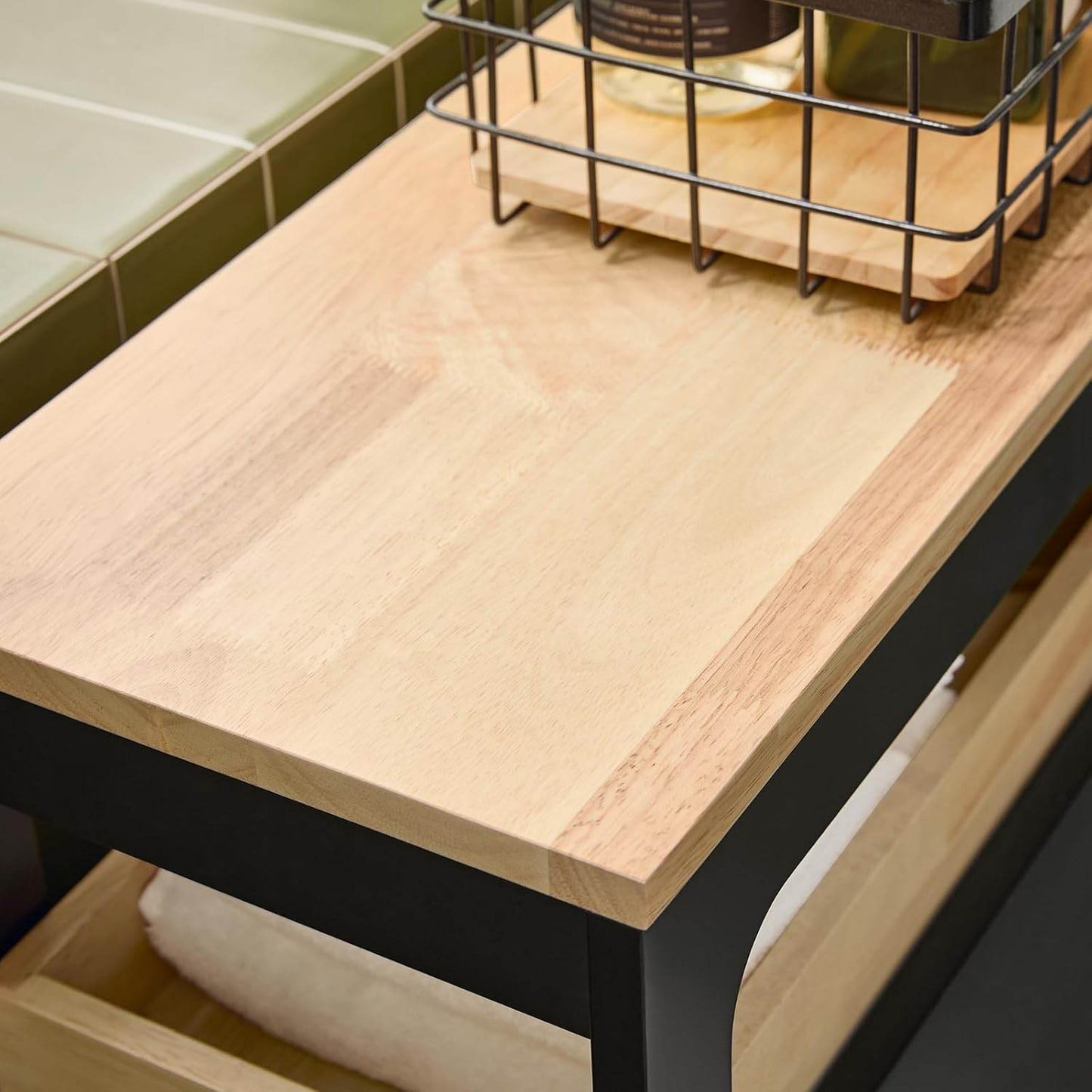 Nischenregal mit 3 Schubladen | Küchenregal schmales | Nischenwagen | BZR54-SCH - Palo24