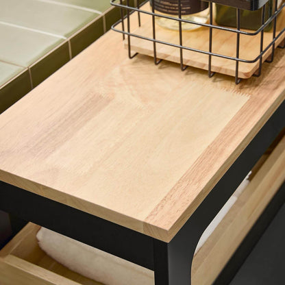 Nischenregal mit 3 Schubladen | Küchenregal schmales | Nischenwagen | BZR54-SCH - Palo24