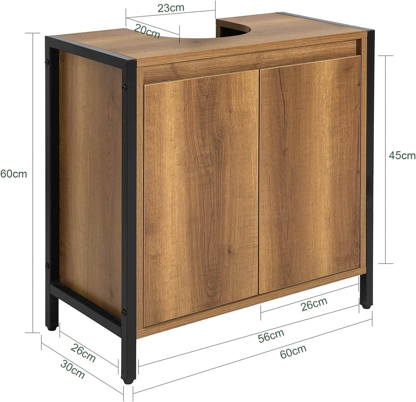 Waschbeckenunterschrank | Badezimmerschrank | Waschtisch | BZR63-PF - Palo24