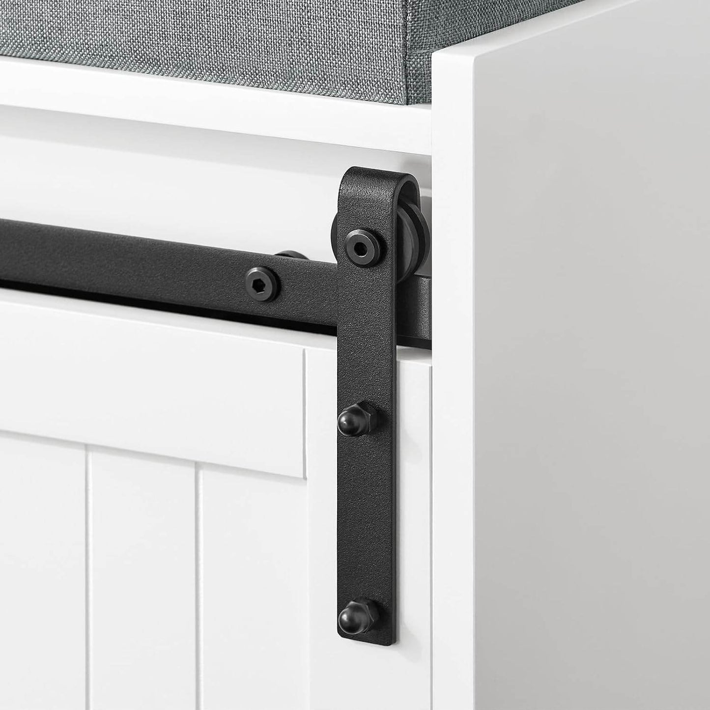 Schuhbank mit Sitzfläche | Sitzbank | Dielenbank | Schuhregal | Weiss - Palo24