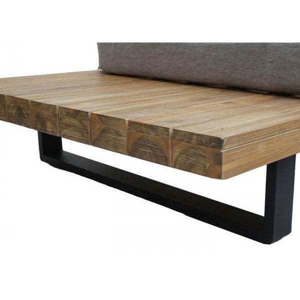 Garten-Garnitur HWC-H54, Garnitur Sitzgruppe Lounge-Set, Spun Poly Akazie Holz MVG Alu ~ hellbraun, Polster hellgrau - Palo24