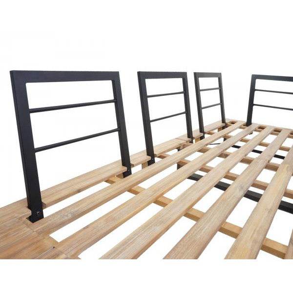 Garten-Garnitur HWC-H54, Garnitur Sitzgruppe Lounge-Set, Spun Poly Akazie Holz MVG Alu ~ hellbraun, Polster hellgrau - Palo24