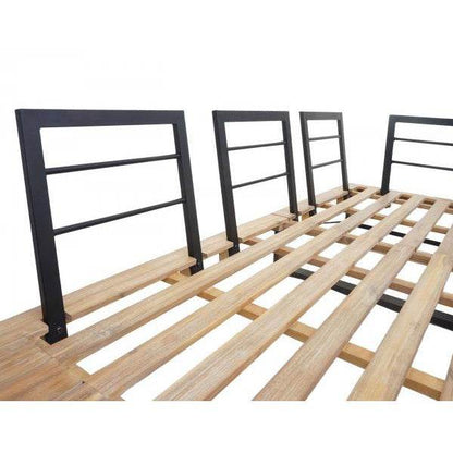 Garten-Garnitur HWC-H54, Garnitur Sitzgruppe Lounge-Set, Spun Poly Akazie Holz MVG Alu ~ hellbraun, Polster hellgrau - Palo24