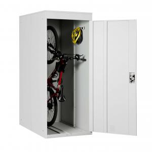 Fahrradgarage Fahrradrbox Metall ~ hellgrau