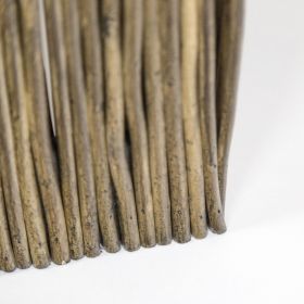 Paravent Weide Grau | 3 teilig | Raumteiler Trennwand Sichtschutz