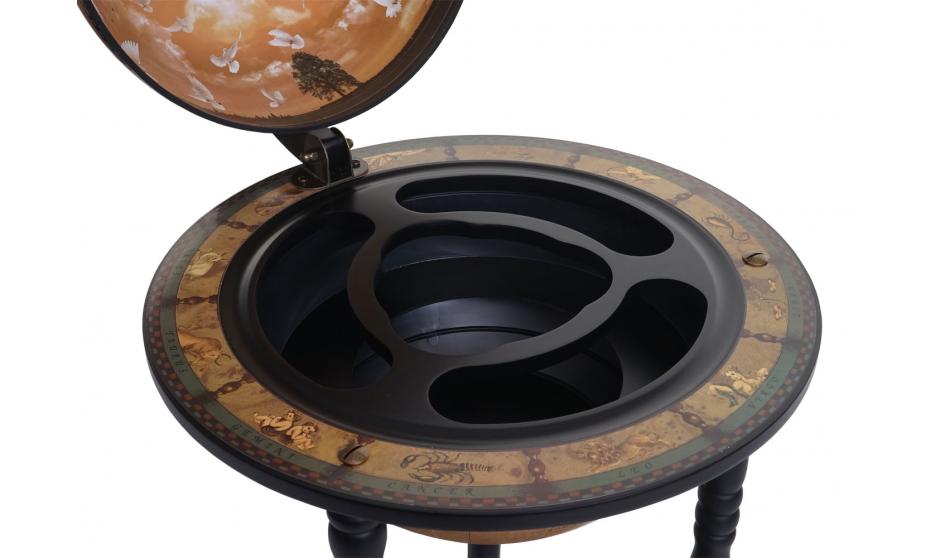 Portabottiglie da bar Globe bar minibar home bar, globo Ø 33cm arrotolabile