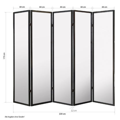 Paravent Natur Shoji Reispapier Weiss | 5 teilig | Holz | Raumteiler Trennwand Sichtschutz