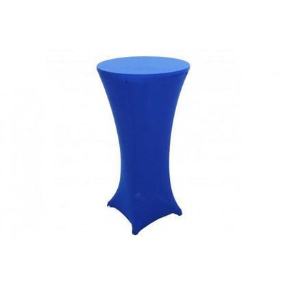 Stehtischhusse HWC-J30, Tischhusse Husse Bezug Überzug, Stretch Ø 60cm ~ blau