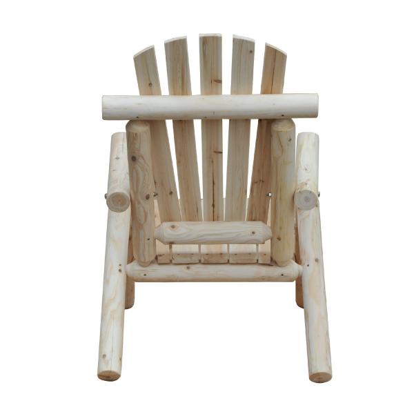 Adirondack Gartenstuhl Gartensessel Holzstuhl Hochlehner mit Armlehne Tannenholz Natur - Palo24