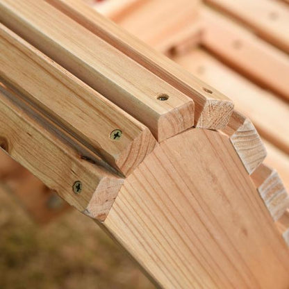 Gartenschaukel 2-3 Personen Tannenholz Patio 150 x 75 x 53 cm Natur - Palo24