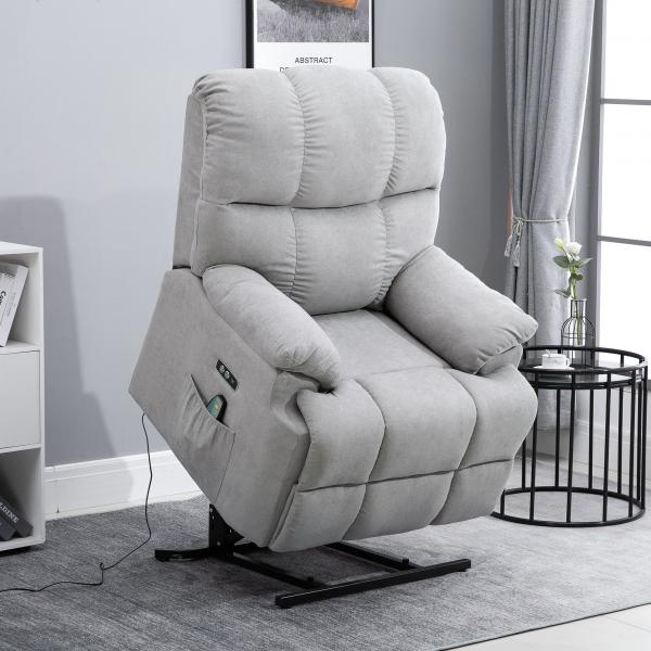 Fauteuil de massage avec fonction chauffante flanelle 83 cm x 95 cm x 105 cm