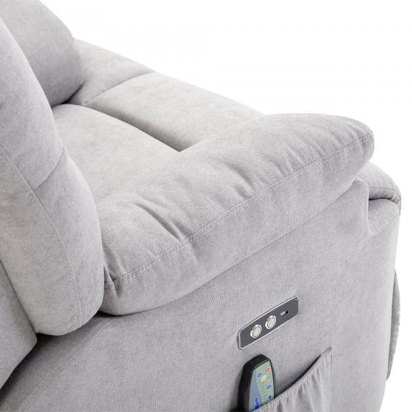 Fauteuil de massage avec fonction chauffante flanelle 83 cm x 95 cm x 105 cm